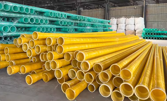Good quality high pressure Fiberglass reinforced frp plastics mortar pipes round pipe customized  underground sand pipe 12