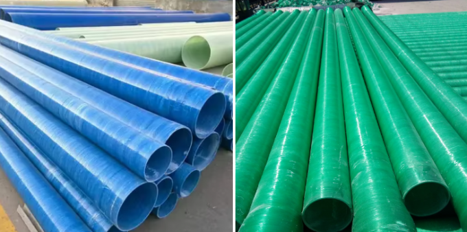 Good quality high pressure Fiberglass reinforced frp plastics mortar pipes round pipe customized  underground sand pipe 2