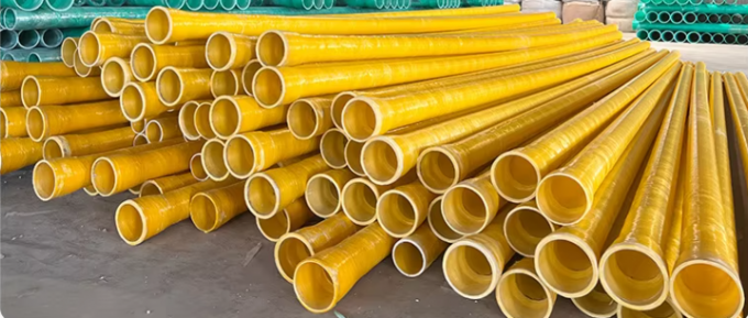Good quality high pressure Fiberglass reinforced frp plastics mortar pipes round pipe customized  underground sand pipe 3